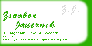 zsombor jauernik business card